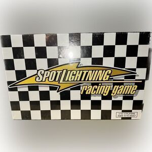 1998 NIB Spot Lightning Racing‎ Game Board Game Changing Lanes & Laps NEW Sealed